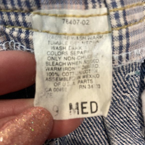 VTG Lee Pleated Tapered Bareback Jeans Medium Wash Size 9 28”x29” - Picture 7 of 7